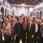 Foto Nicoloro G.   28/05/2024   Ravenna   Incontro-dibattito sul tema ' Insieme per la Pace '. nella foto di gruppo al centro da sinistra l'attore e scrittore Moni Ovadia, l' europarlamentare M5S Sabrina Pignedoli e il docente LUIS Alessandro Orsini.