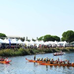 Foto Nicoloro G.   03/09/2024   Ravenna   14esima edizione del Campionato mondiale di Dragon Boat. E\' una competizione di origini cinersi che vede la partecipazione di 172 squadre provenienti da 32 nazioni con oltre settemila atleti per quasi 500 gare. il programma prevede gare di 200 mt., 500 mt. e 2 km. su imbarcazioni di lunghezza variabile da 8 a oltre 18 metri. nella foto imbarcazioni in attesa di gareggiare.