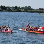 Foto Nicoloro G.   03/09/2024   Ravenna   14esima edizione del Campionato mondiale di Dragon Boat. E\' una competizione di origini cinersi che vede la partecipazione di 172 squadre provenienti da 32 nazioni con oltre settemila atleti per quasi 500 gare. il programma prevede gare di 200 mt., 500 mt. e 2 km. su imbarcazioni di lunghezza variabile da 8 a oltre 18 metri. nella foto un momento della gara.