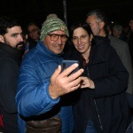 13/11/2024   Ravenna La segretaria nazionale del PD chiude la campagna elettorale del centro-sinistra per le regionali dell\' Emilia-Romagna. nella foto la segretaria del PD Elly Schlein nel tradizionale selfie con i simpatizzanti.