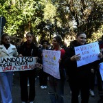 Foto Nicoloro G.   23/11/2024   Ravenna   In occasione della giornata internazionale per l' eliminazione della violenza contro le donne si e' svolto un corteo che ha attraversato le vie della citta. nella foto manifestanti lungo il corteo.