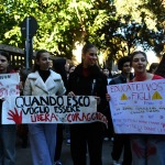 Foto Nicoloro G.   23/11/2024   Ravenna   In occasione della giornata internazionale per l' eliminazione della violenza contro le donne si e' svolto un corteo che ha attraversato le vie della citta. nella foto manifestanti lungo il corteo.