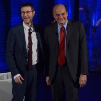 Foto Nicoloro G.   16/03/2014  Milano   Trasmissione televisiva su Rai 3  "Che tempo che fa". nella foto Fabio Fazio e Pier Luigi Bersani.