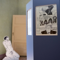 Foto Nicoloro G. 19/06/2013 Milano Apre a Palazzo Reale la mostra " Guido Crepax: ritratto di un artista ", un' esposizione a tutto tondo a dieci anni dalla morte dell' autore milanese. nella foto Disegni e Valentina