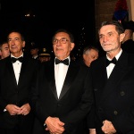 Foto Nicoloro G.   07/12/2024   Milano   Tradizionale Prima della Scala che apre la stagione lirica 2024-2025. nella foto da sinistra il sindaco Beppe Sala, il presidente del Senato Ignazio La Russa e il governatore della Lombardia Attilio Fontana.