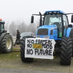 Foto Nicoloro G.   29/01/2024   Ravenna   Protesta degli agricoltori contro le politiche agricole dell\' Europa. nella foto cartelli di protesta.