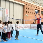 23/04/2024   Ravenna   Seconda tappa di Banca Generali ' Un campione per amico ', manifestazione a carattere sportivo-educativo, per 350 bambini delle scuole primarie e secondarie, con la partecipazione di campioni di diverse discipline sportive. nella foto qualche schiacciata con Andrea Lucchetta.