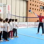 23/04/2024   Ravenna   Seconda tappa di Banca Generali ' Un campione per amico ', manifestazione a carattere sportivo-educativo, per 350 bambini delle scuole primarie e secondarie, con la partecipazione di campioni di diverse discipline sportive. nella foto qualche schiacciata con Andrea Lucchetta.