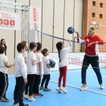 23/04/2024   Ravenna   Seconda tappa di Banca Generali ' Un campione per amico ', manifestazione a carattere sportivo-educativo, per 350 bambini delle scuole primarie e secondarie, con la partecipazione di campioni di diverse discipline sportive. nella foto qualche schiacciata con Andrea Lucchetta.