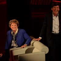 Foto Nicoloro G.   01/11/2015  Milano   Trasmissione televisiva su Rai 3 ' Che tempo che fa '. nella foto la scrittrice Dacia Maraini e il cantante Gianni Morandi.