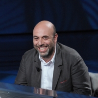 Foto Nicoloro G. 09/04/2011 Milano Trasmissione televisiva su Rai3 " Che tempo che fa " condotta da Fabio Fazio. nella foto Paolo Virzì