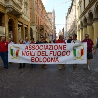 Foto Nicoloro G.  02/08/2014  Bologna    34esimo anniversario della strage alla stazione di Bologna. nella foto uno striscione lungo il corteo.